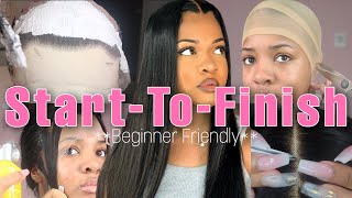 *Easy* Step-By-Step Wig Install (Plucking, Bleaching Knots, Styling)  Ft Bgmgirl Hair