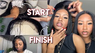 Start To Finish Wig Install: Bleaching, Plucking, Installing