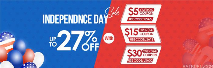 discount natural hair wigs on independence day
