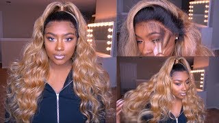 Half Up Half Down With Frontal Wig Unit No Plucking Needed|Youth Beauty