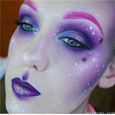 purple rain makeup Halloween