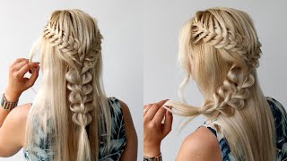  Unique Braid Half Up Hairstyle Tutorial  Hairstyle Transformations