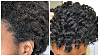 Heatless Curls Test! Mousse Vs Setting Lotion Spoolies Roller-Set On Natural Hair