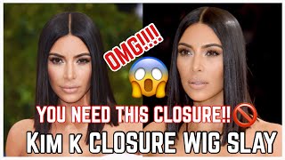 How To Make A Kim K Closure Wig New Method || Kim K Closure Wig Tutorial // New 2*6 Closure 2018
