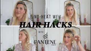 Work From Home Hair Hacks | 5 Minute No Heat Wfh Hair Styles
