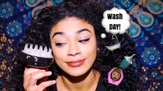 Wash Day-Natural Hair Care For Hair Growth And Dandruff Treatment | Jasmeannnn