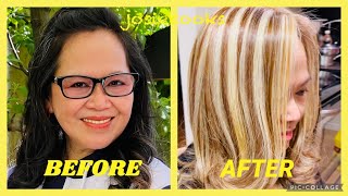 My New Hairstyle And New Hair Color Highlights 2022 #Hairblonde2022 | #Josiecooks
