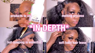 30 Inch Hd Water Wave Wig  How To Properly Melt Your Lace! Step By Step Tutorial | Yolissa Hair