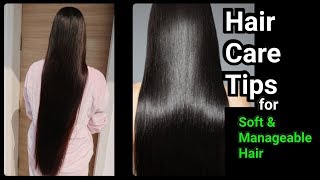 Hair Care Tips For Soft & Manageable Hair At Home//Diy Remedy For Heathy And Long Hair