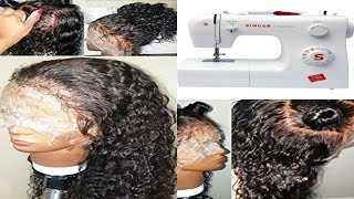 How To Make A 7X7 Lace Closure Wig Using A Sewing Machine