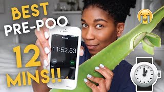 The 12 Minute Aloe Vera Pre Poo!! Best For Natural Hair