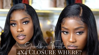 Goodbye Frontals! 4X4 Closure Wig Install| Ft Hairsmarket Lucy Benson