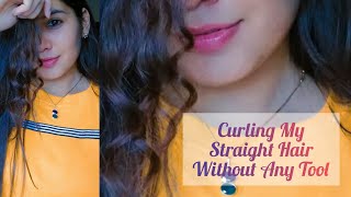 Trying Viral Heatless Curls| Does It Work ? #Shorts