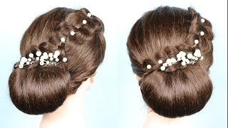 Very Very Easy Party Hairstyle || Wedding Updo || Braided Hairstyles || Hair Style Girl || Long Hair