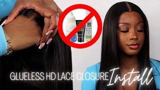 Beginner-Friendly Glueless 5X5 Hd Lace Closure Wig Install |No Foam No Gel! | Luvme Hair
