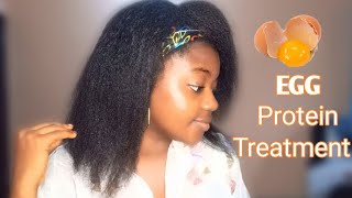 Post Relaxer Routine | Diy Protein Treatment On Relaxed Hair