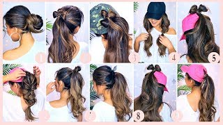 10 Lazy Hairstyles For Summer 2019  Easy Updos For Work, Workouts, School Girls - Heatless