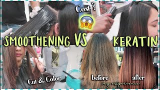 Smoothening Vs Keratin Hair Treatment | My Experience | Cost, Procedure & New Colour! Thatquirkymiss
