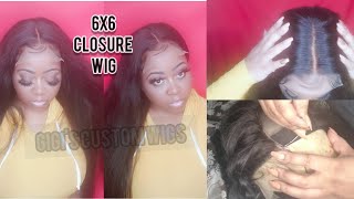How I Make A 6X6 Lace Closure Wig