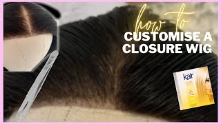 Beginner Friendly How To: Bleach Your Knots + Plucking A 4X4 Closure Wig | South African Youtuber