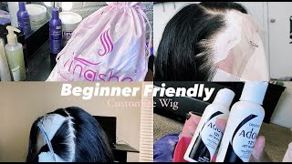 Frontal Wig Customization | Bleaching Knots | Dying Jet Black | Plucking | *Beginner Friendly*