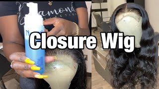 Wig Out Wednesday :Closure Wig |Bleaching| Plucking