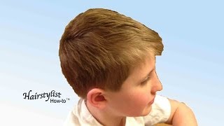 How To Do A Boy'S Haircut, Scissor Over Comb, Dry Haircutting