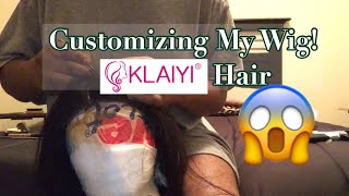 How I Customize My Lace Wig! | Plucking, Baby Hairs & Fixing Lace!! (Very Detailed) | Klaiyi Hair