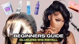 *Detailed* Glueless Hd Lace Wig Install | Plucking, Jet Black Color & Styling: Snob Life @Eap Heat