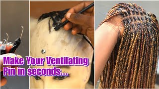 Diy How To Make A Ventilating Pin For Closure| Frontal. How To Crochet/Ventilate