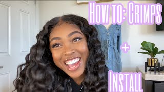 Watch Me Install And Crimp This 6X6 Lace Closure Wig Ft. Whitelabelhair (Glueless Install)