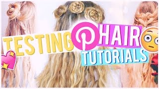 Testing Heatless Pinterest Hair Tutorials For Summer!!