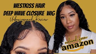 Deep Wave Closure Wig Review And Unboxing | West Kiss Hair