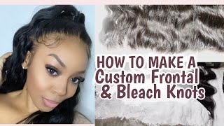 How To: Bleaching & Plucking Knots | Install + Diy | Custom Hd Wig Unit For Beginners