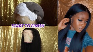Kinky Straight Wig Install | Bleaching, Plucking, & Melt | Maxine Hair