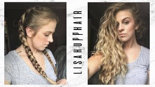 No-Heat Hairstyle | Overnight Dutch Braids For Big Waves | Lisa Huff Hair