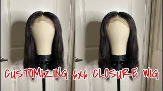 Customizing 6X6 Closure Wig | Tinashe Hair