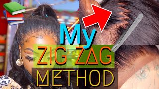 ⚠️New Plucking Technique! My Zig Zag Part Plucking Method Tutorial Ft Yiroohair.Com Beginner Tips