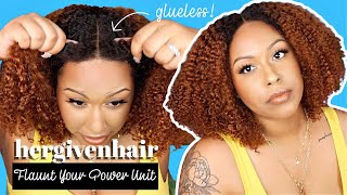 Beginner Friendly Kinky Curly Wig | + Coupon Code | Glueless & Seamless | Install | Ft. Hergivenhair