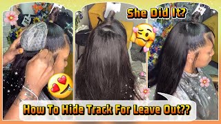 How To: Hide Track For Your Leave Out? Quick Wave Hair Tutorial With Bundles #Elfinhair