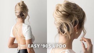 2 Minute Easy Updo - '90S Inspired  Perfect For Prom, Wedding And Bridal Season