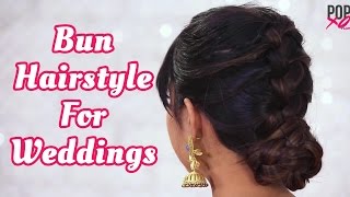 How To Make Bun Hairstyle With Indian Outfit | Wedding Guest Hairstyles - Popxo
