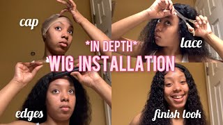Start To Finish Beginner Friendly Wig Install | 20 Inch Amazon 4X4 Closure Wig | Zatoria Tv