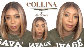 Outre Synthetic Hair Hd Lace Front Deluxe Wig - Collina +Giveaway --/Wigtypes.Com