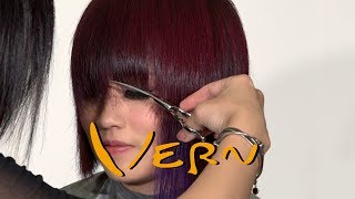 Personalized Highlights On Curly Hair & Asymmetrical Bob - Haircut Tutorial - Vern Hairstyles 37