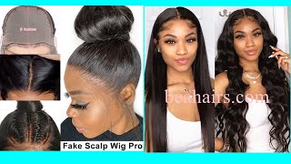 Natural Af Fake Scalp Wig Install  No Baby Hair! No Bleach! Ft Bea Hair  The Tastemaker