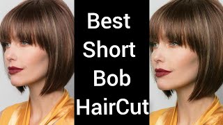 Best Latest Short Bob Haircuts With Bangs Curtain Haircuts For Ladies 2022
