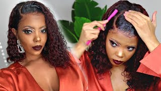  Spicy Valentine'S Day Hair | Natural Pre-Plucked Lace Frontal Curly Wig + Lace Melt Down | Rpg