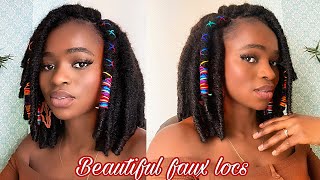 Easy Jumbo Faux Locs Bob | Protective Hairstyles For Black Women