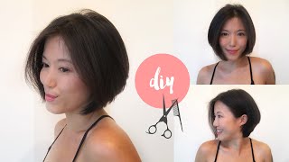 How To Cut Short Bob With Layers At Home || Diy Women'S Haircut